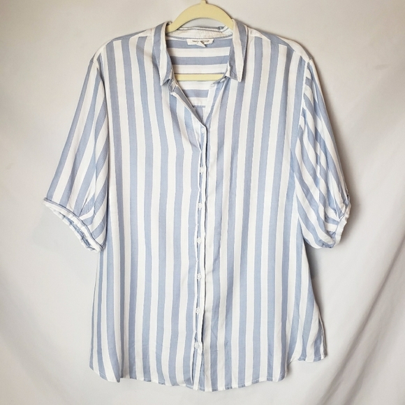 beachlunchlounge Tops - Beach lunch lounge Striped Shirt Size M
